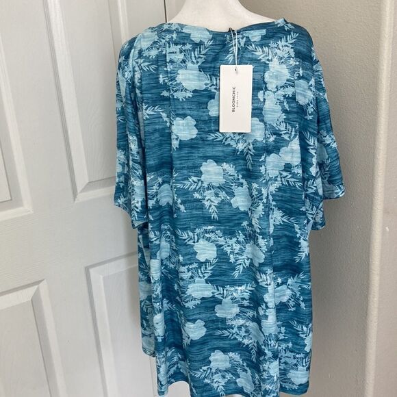 BloomChic Tropical Print Top Sz 26 - Picture 3 of 5
